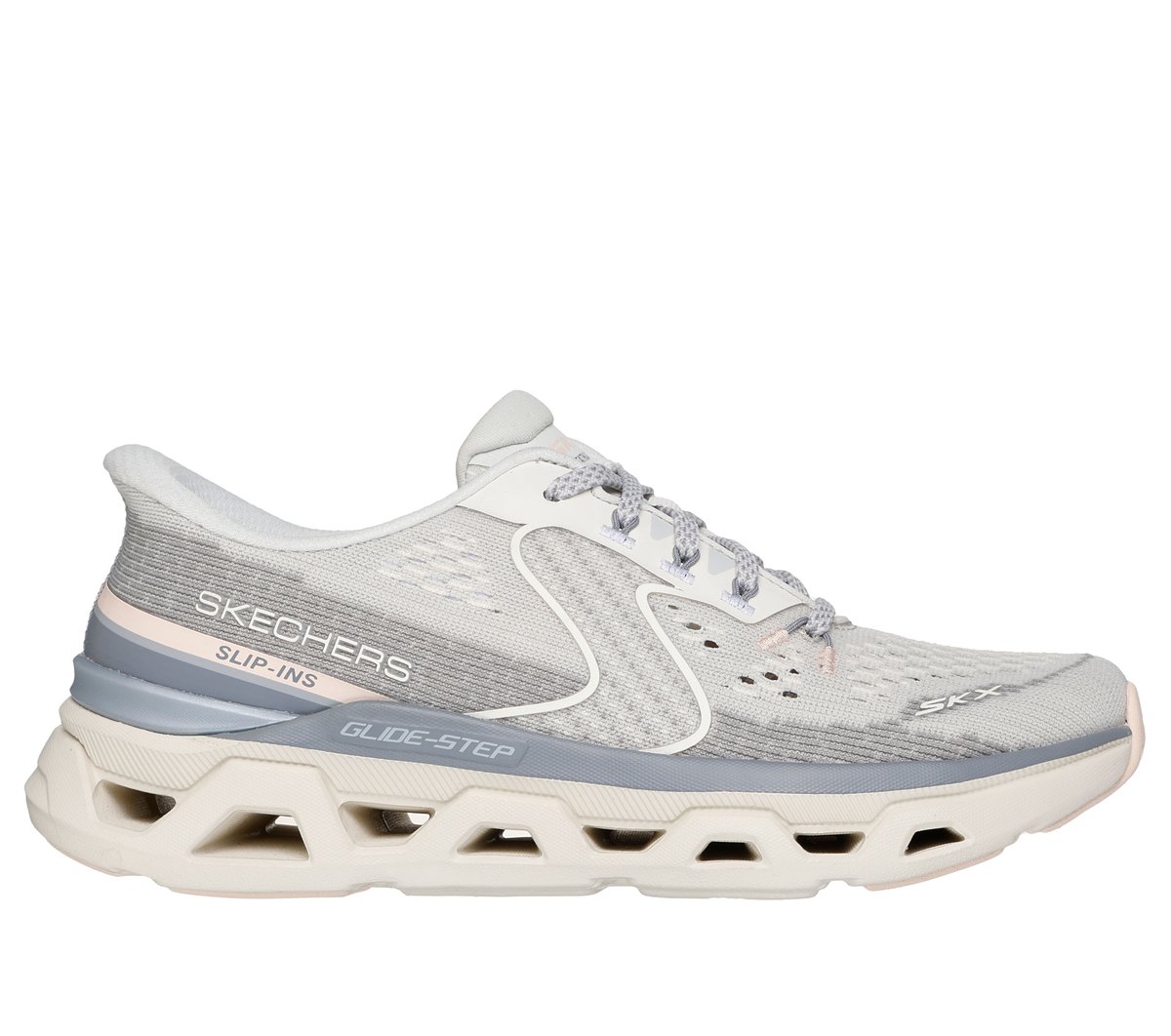 Skechers Slip-ins: Glide-Step Altus - Adrenaline Rush en Natural/Gris, talla 35, Vegan
