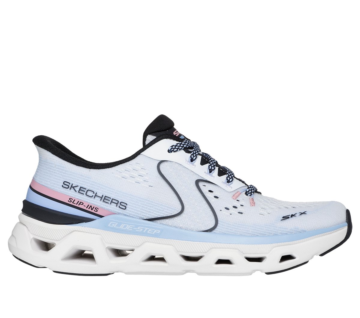 Skechers Slip-ins: Glide-Step Altus - Adrenaline Rush en Blanco, talla 36, Vegan