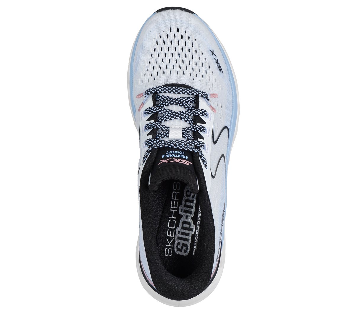 Skechers Donna Slip-Ins: Glide-Step Altus - Adrenaline Rush Sneaker In Bianco/Multicolore, Taglia 40, Vegan, Lavabile In Lavatrice - 2