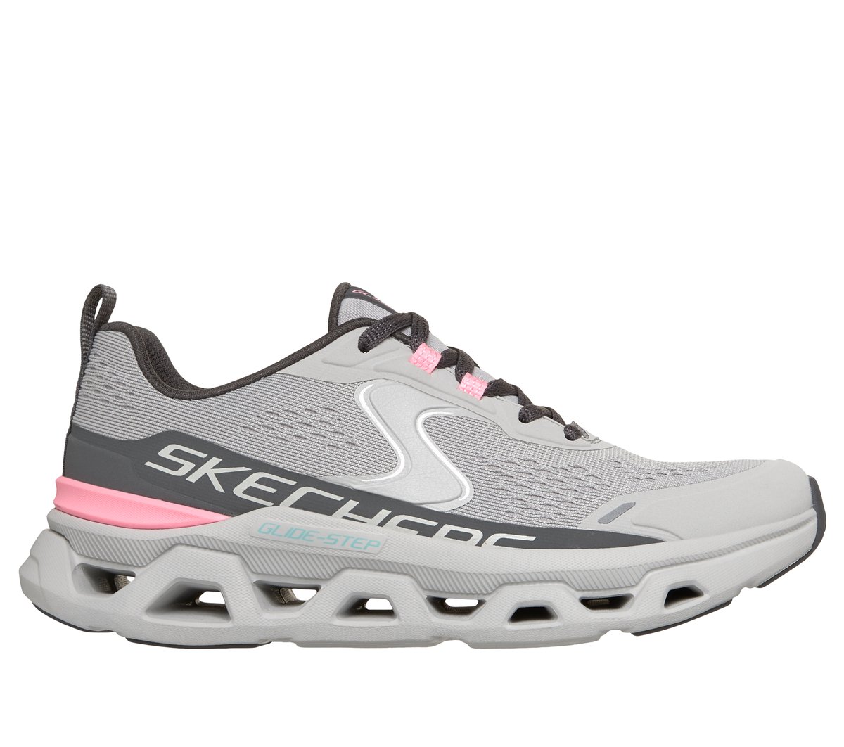 Skechers Glide-Step Altus - Cool Motion en Gris/Rosa, talla 35