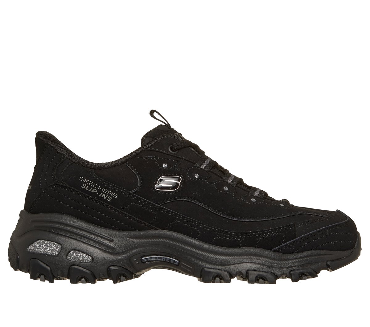 Skechers Slip-ins: D'Lites - Classic Remix en Negro, talla 38