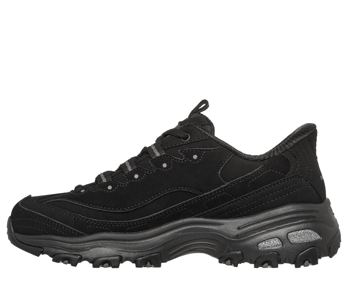 Skechers Slip-ins: D'Lites - Classic Remix Chaussures Wide Width en Noir
