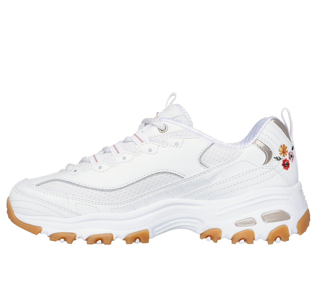 Skechers D'Lites - Spring Bloom Chaussures Moyen Width en Blanc