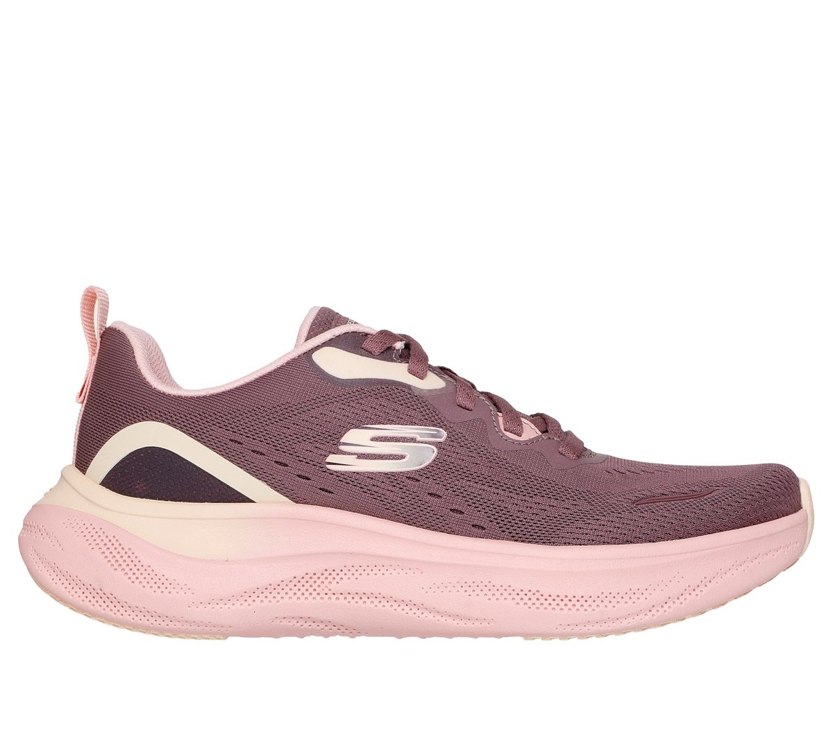 Skechers Skech Cloud - Gentle Glow en Borgoña, talla 39.5, Vegan