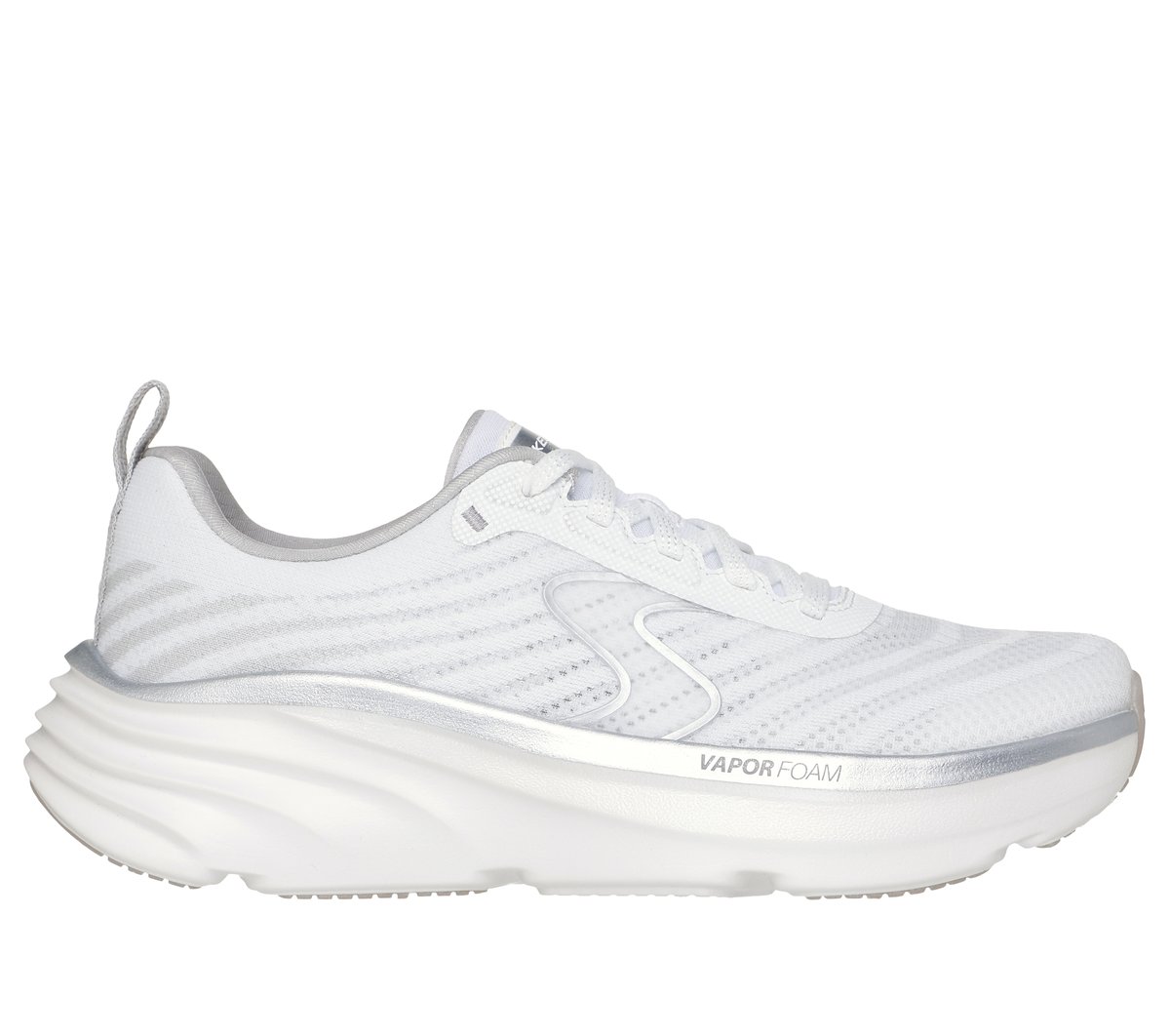 Skechers Relaxed Fit: D'Lux Vapor - Cool Breeze en Blanco/Plata, talla 36, Vegan