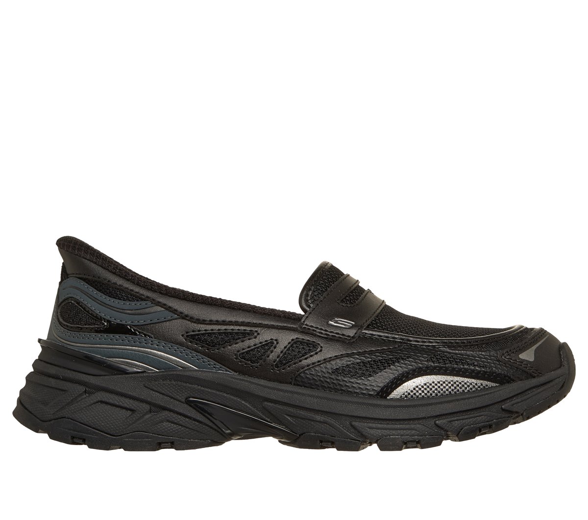 Skechers Slip-ins: Stamina Sport - Instant Icon en Negro, talla 36.5