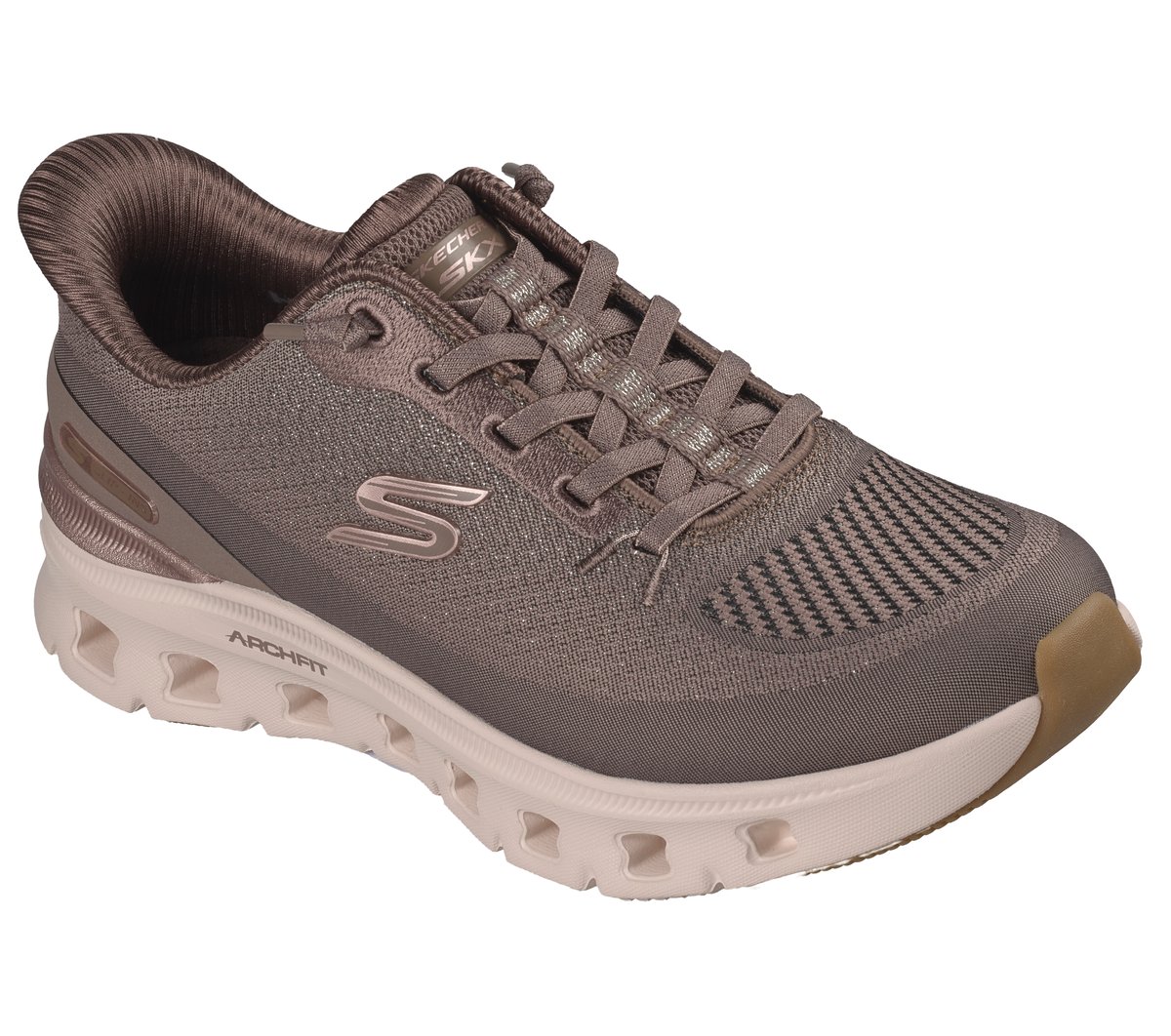 Skechers Slip-ins: Arch Fit Glide-Step Pro - Golden Pace Chaussures Moyen Width en Chocolat, Vegan, Lavable en machine