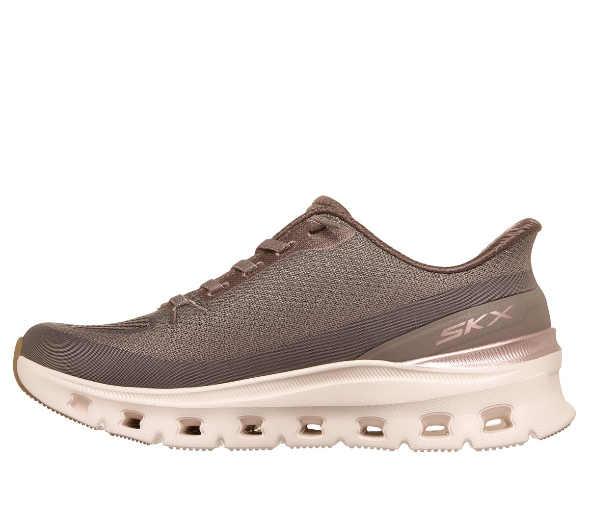 Skechers Slip-ins: Arch Fit Glide-Step Pro - Golden Pace Chaussures Moyen Width en Chocolat, Vegan, Lavable en machine