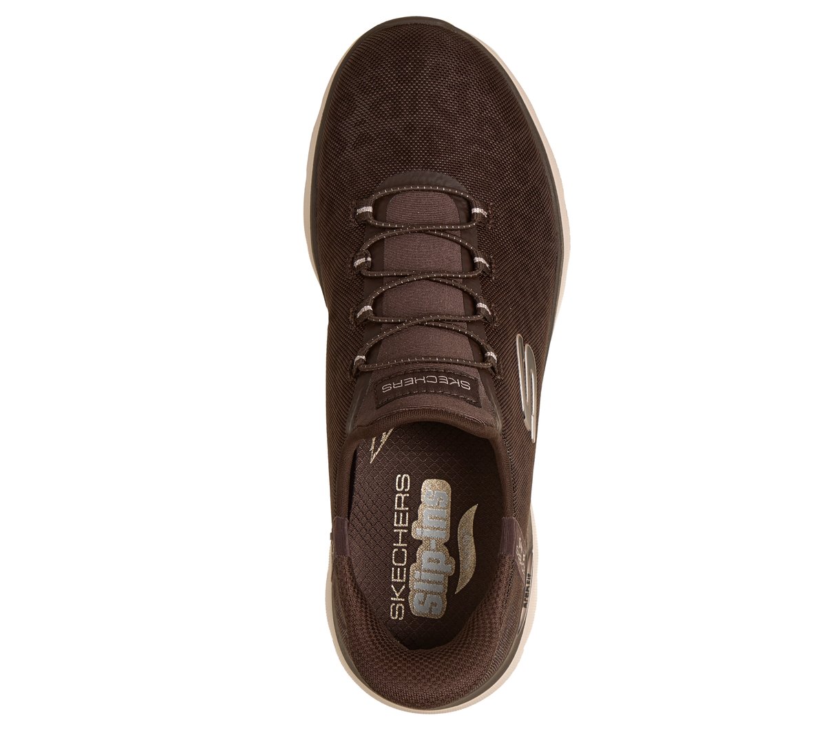 Skechers Slip-ins: Arch Fit Summits -Luxe Leopard Chaussures Moyen Width en Brun, Vegan, Lavable en machine