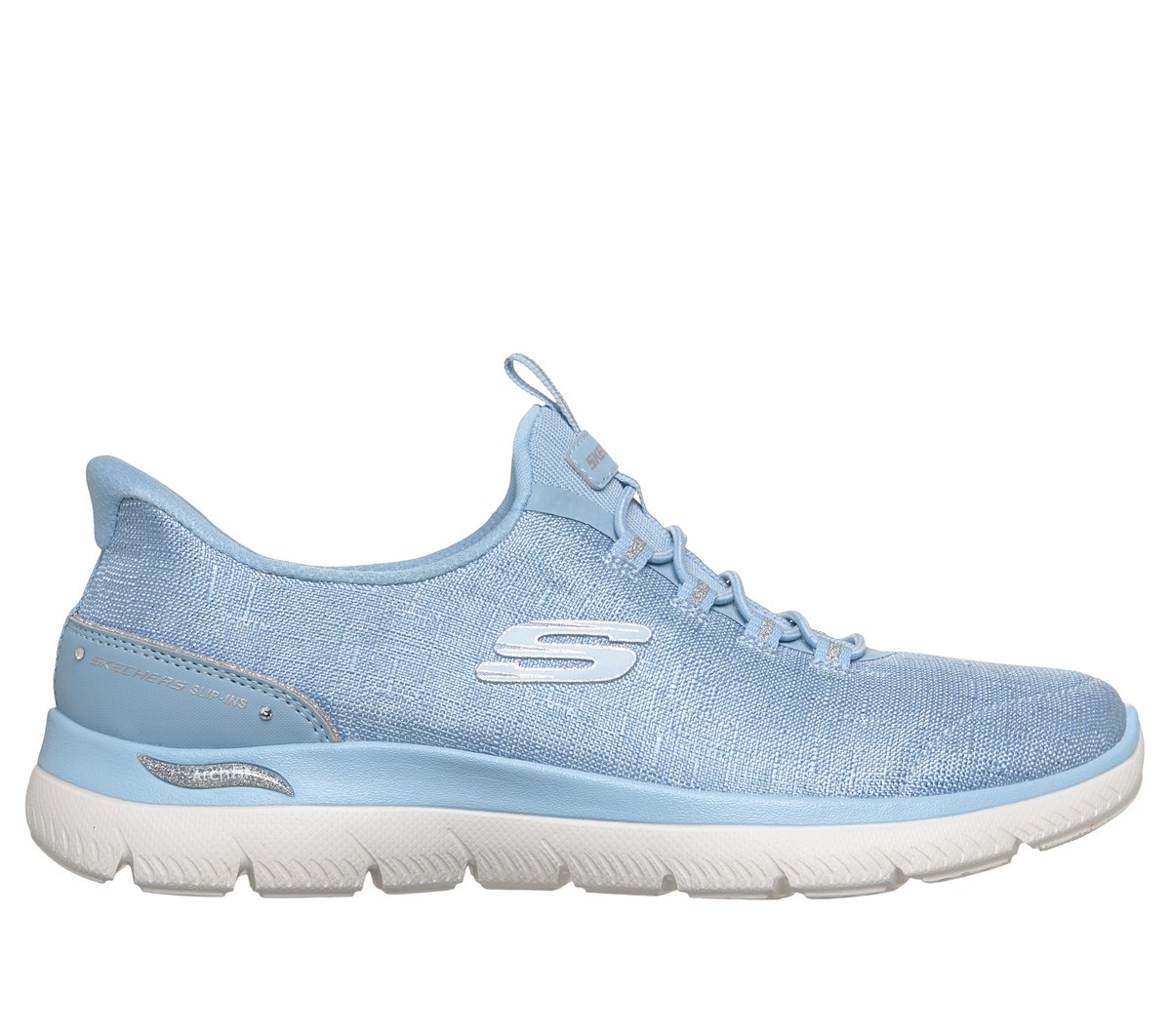 Skechers Slip-ins: Arch Fit Summits - Diamond Grace en Azul Claro, talla 36, Vegan