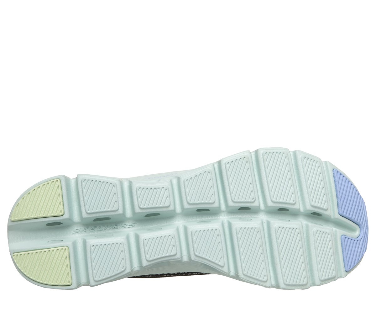 Skechers Slip-ins: Arch Fit Glide-Step Wave Chaussures Moyen Width en Noir/Turquoise, Vegan, Lavable en machine