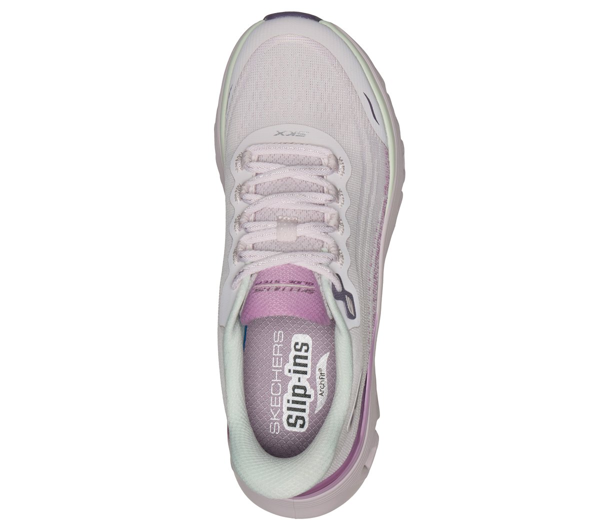 Skechers Slip-ins: Arch Fit Glide-Step Wave Chaussures Moyen Width en Lavande, Vegan, Lavable en machine