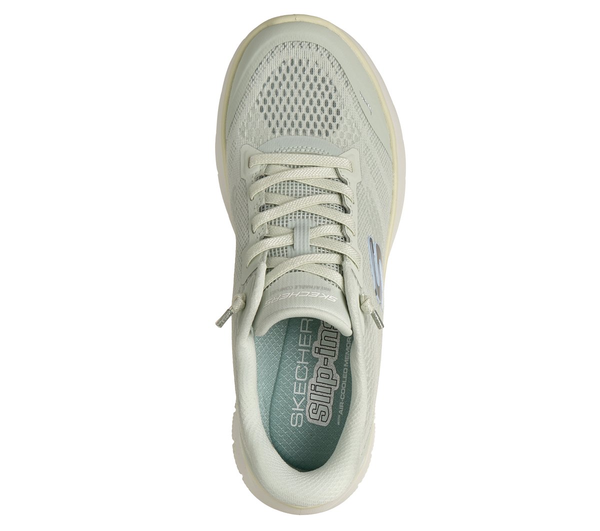 Skechers Donna Slip-Ins: Skech-Air Summits Sneaker In Verde, Taglia 38, Vegan - 2