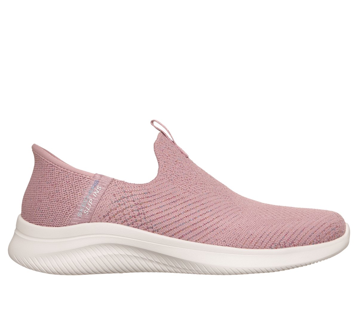 Skechers Slip-ins: Ultra Flex 4.0 - Midnight Sparkle en Mauve, talla 35, Vegan