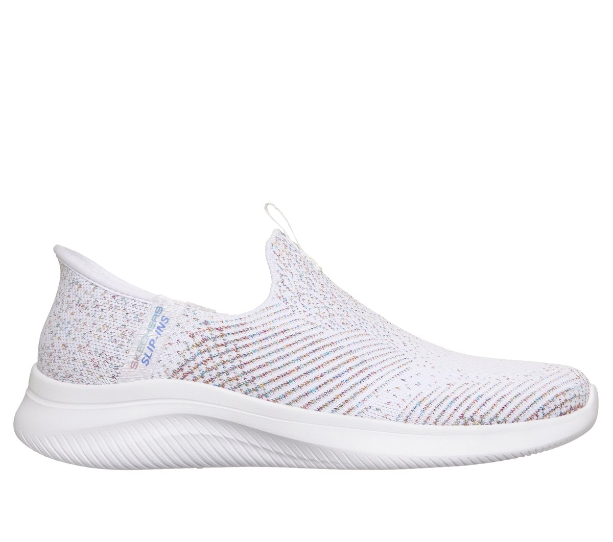 Skechers Slip-ins: Ultra Flex 4.0 - Midnight Sparkle en Blanco, talla 37.5, Vegan