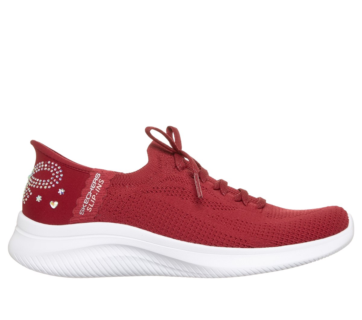 Skechers Slip-ins: Ultra Flex 4.0 - Polished Charm en Rojo, talla 37, Vegan