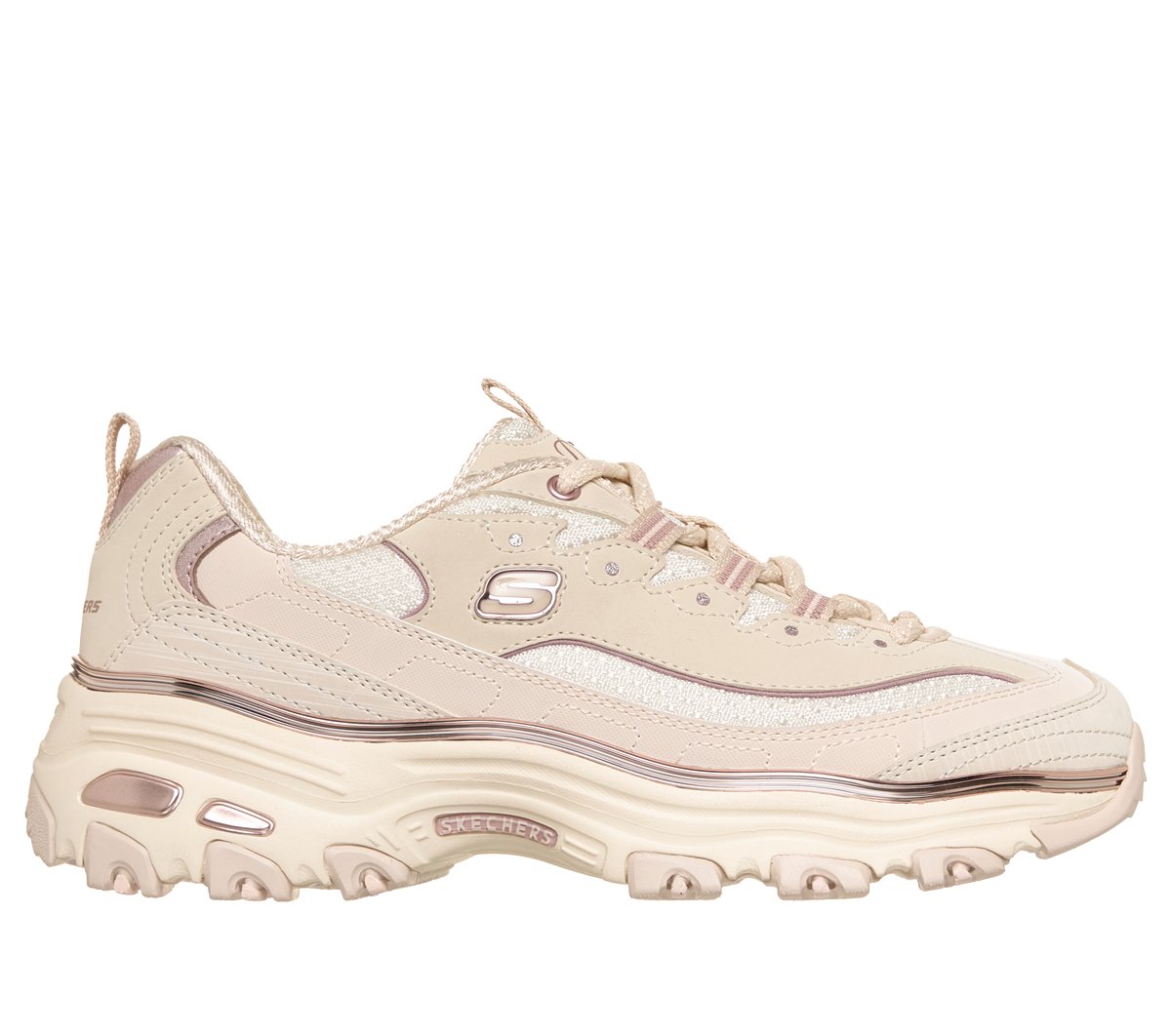 Skechers D'Lites - Chrome Wave en Natural, talla 37