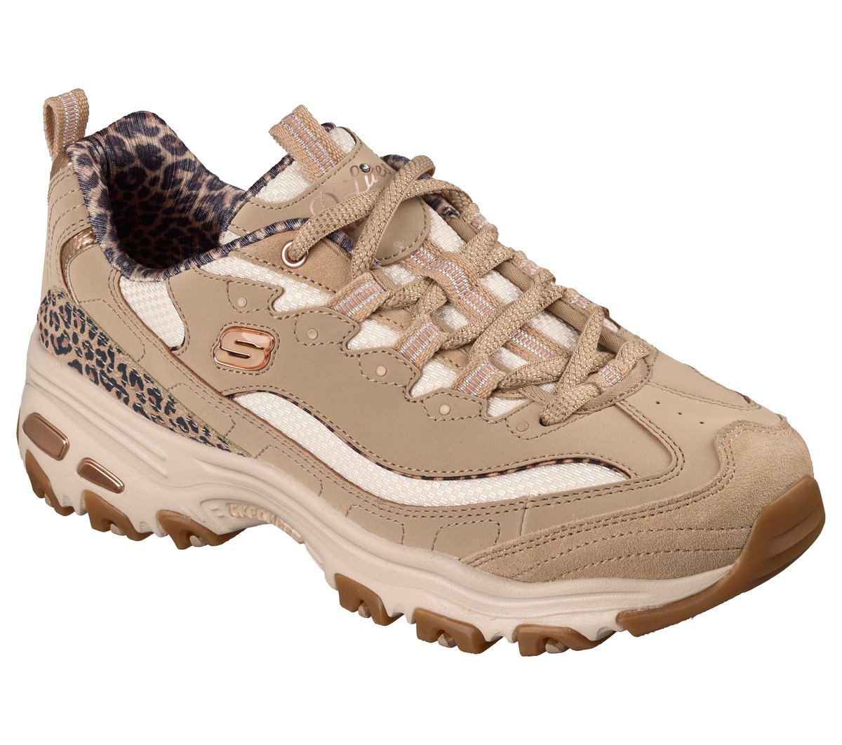 Skechers D'Lites - Wild Charm Chaussures Moyen Width en Taupe