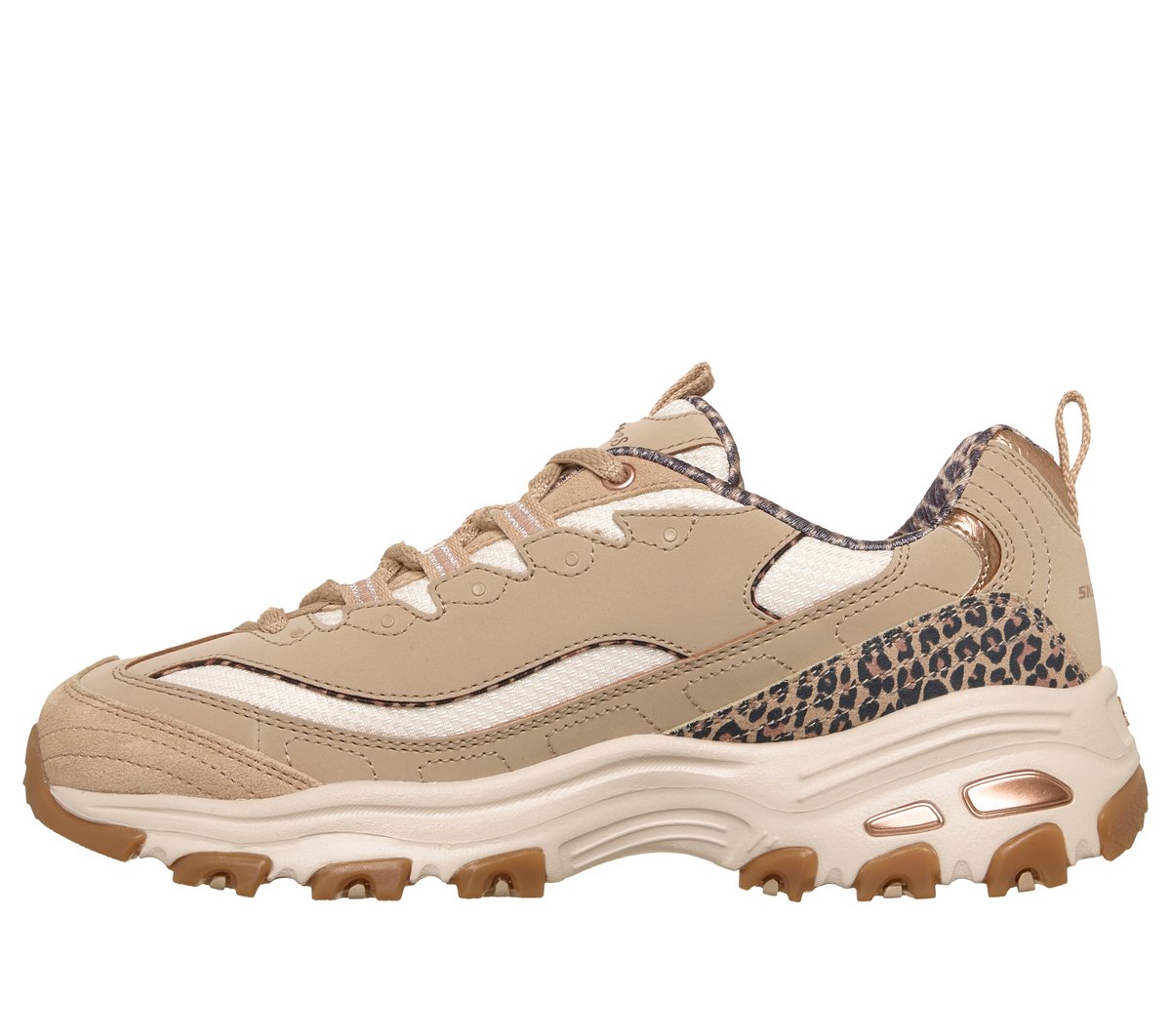 Skechers D'Lites - Wild Charm Chaussures Moyen Width en Taupe