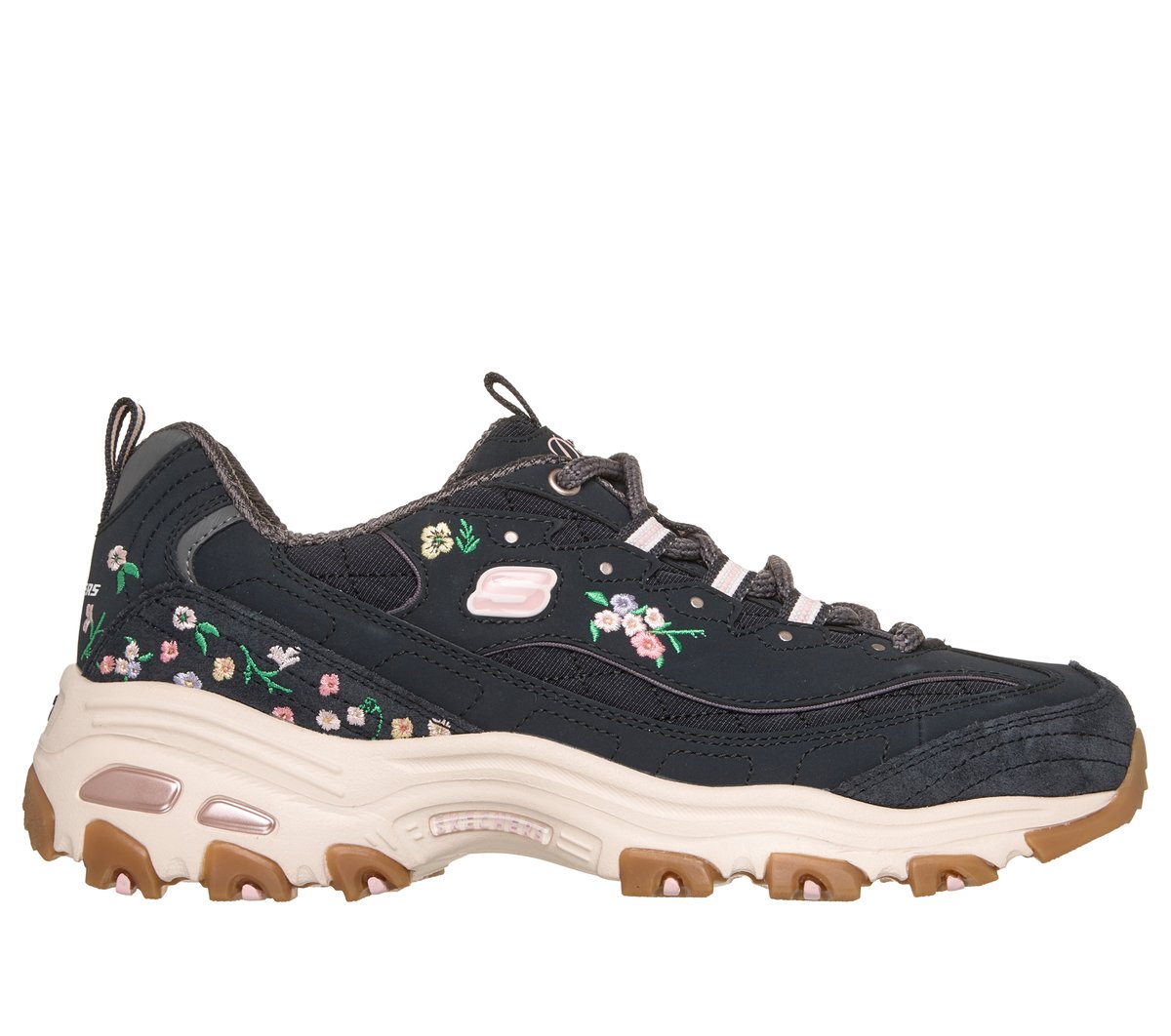 Skechers D'Lites - Garden Chic en Negro, talla 35