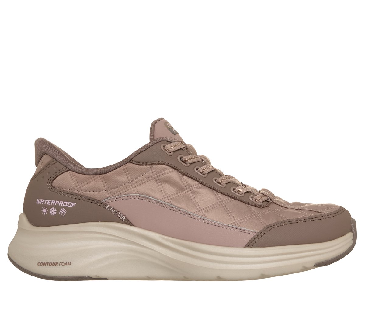 Skechers Slip-ins Waterproof: Contour Foam - Cozy Fit Misty Veil Chaussures Moyen Width en Brun, Pointure 40
