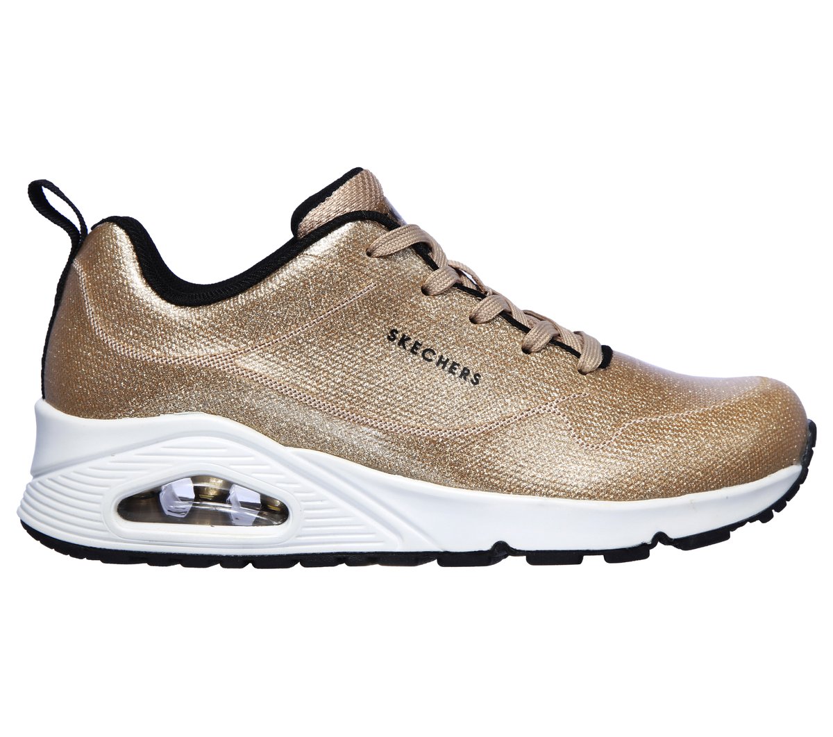 Skechers Uno - Diamond Shatter en Champagne, talla 39