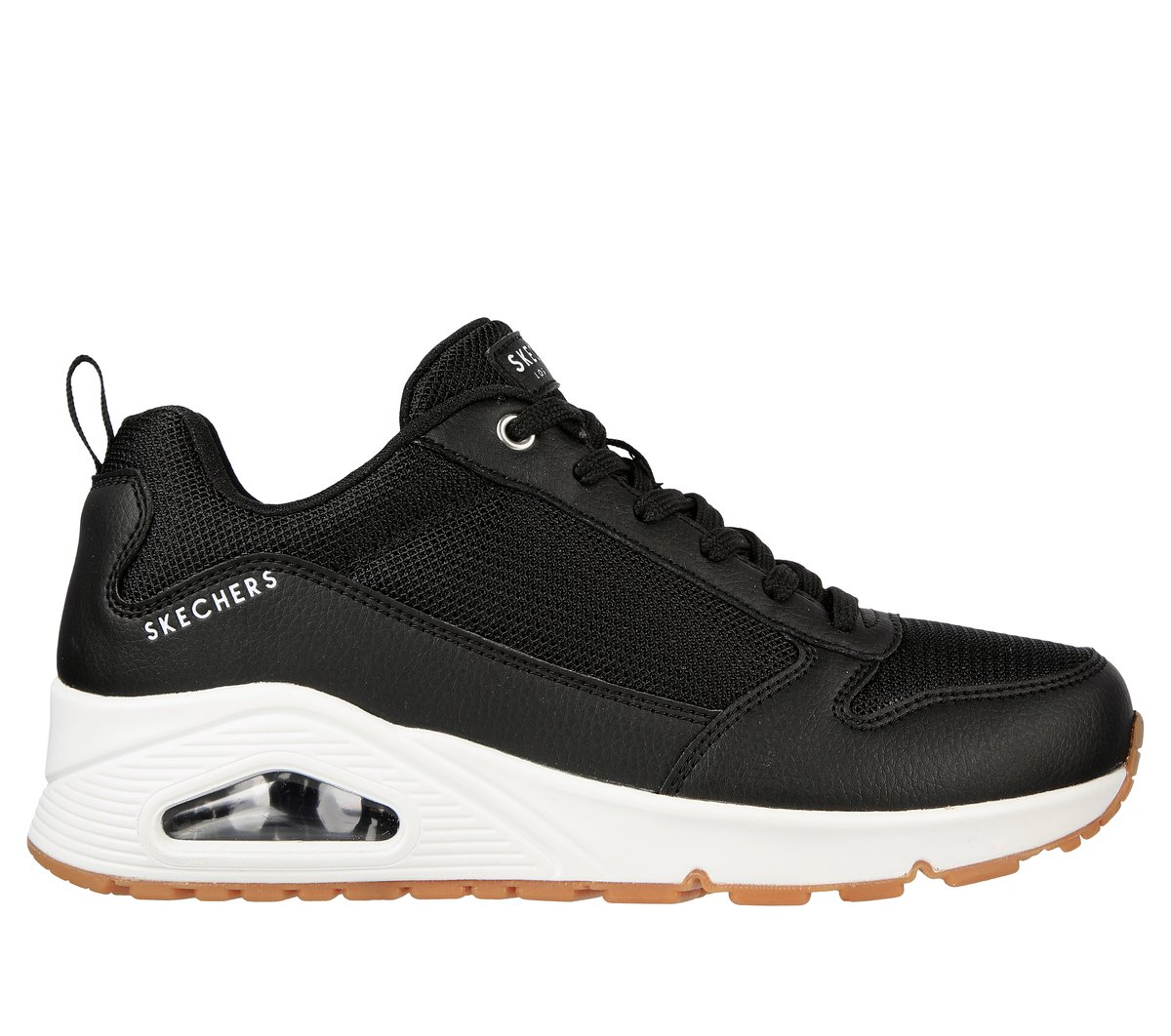 Skechers Uno - Inside Matters en Negro/Blanca, talla 36