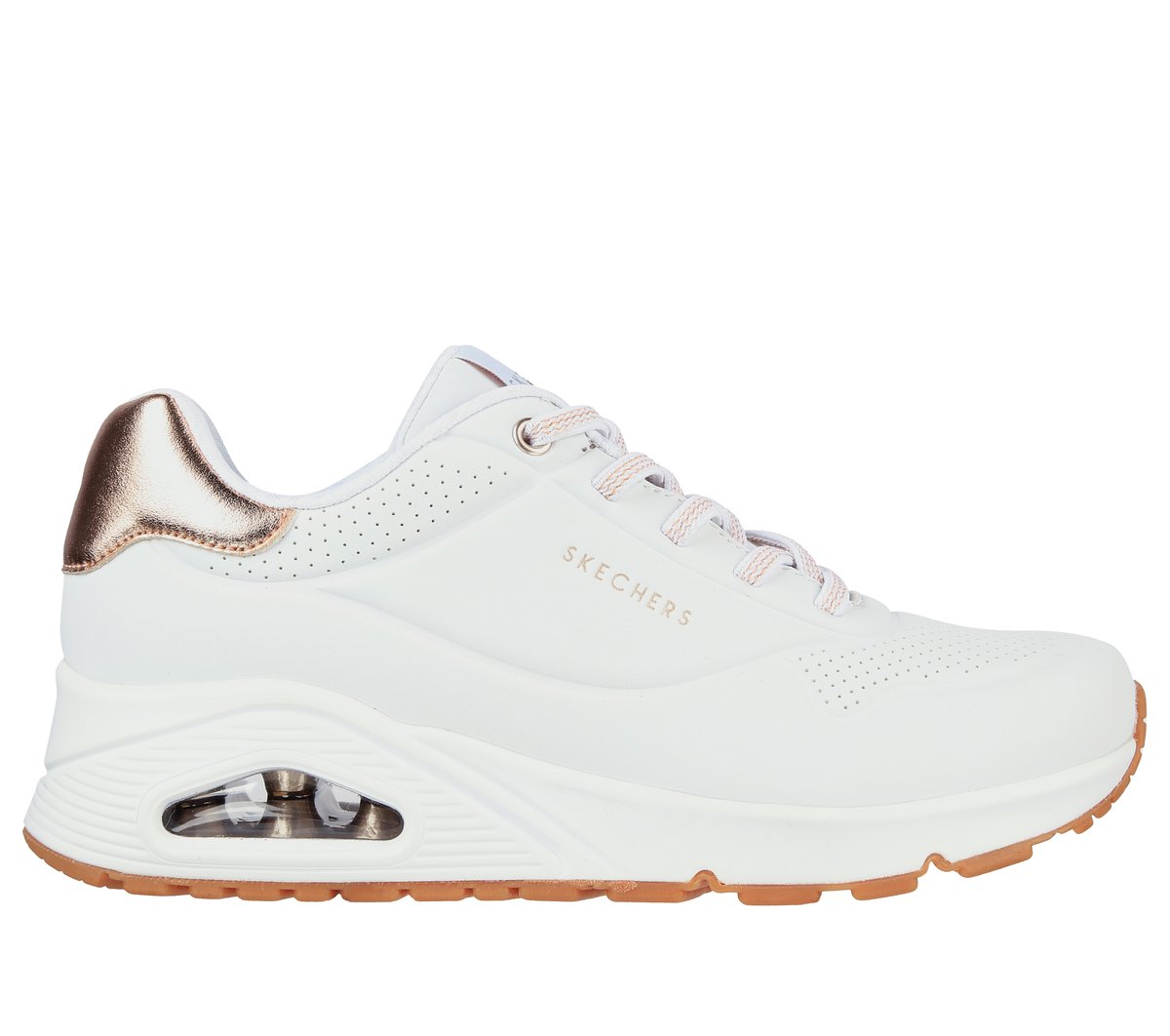 Skechers UNO - Shimmer Away en Blanca, talla 36