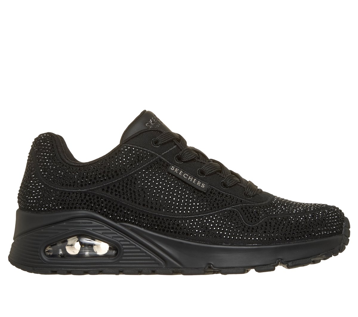 Skechers kobiety UNO - Disco Rave w Czarny, Rozmiar 36, Vegan Sneakersy
