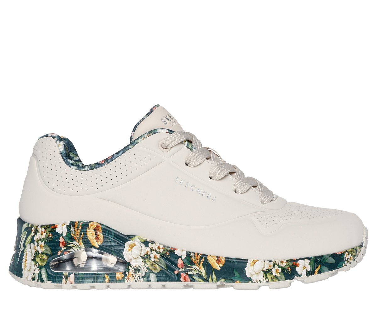 Skechers Uno - Majestic Garden en Natural, talla 38.5