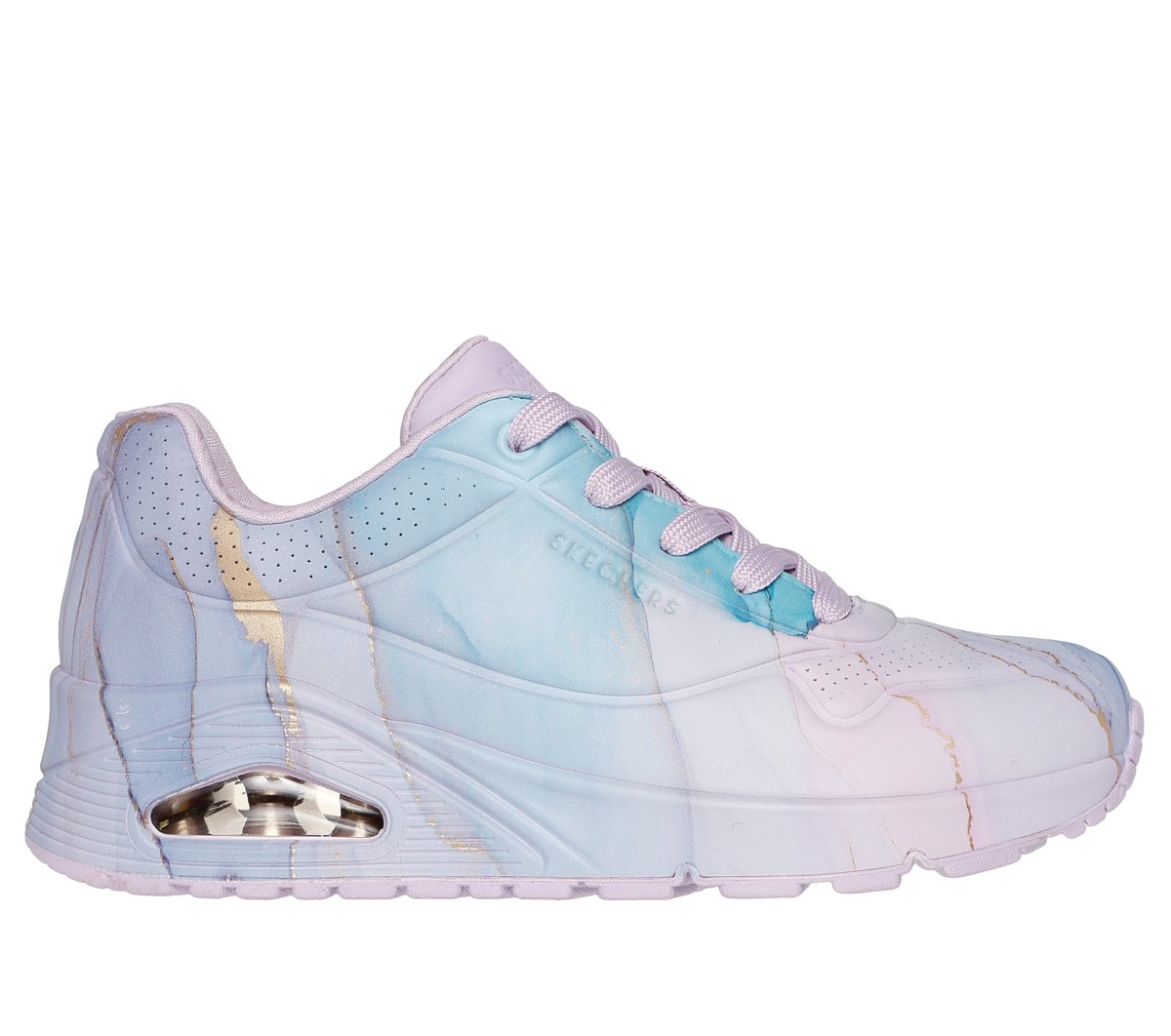 Skechers UNO - Marble Marvel en Lavanda, talla 40