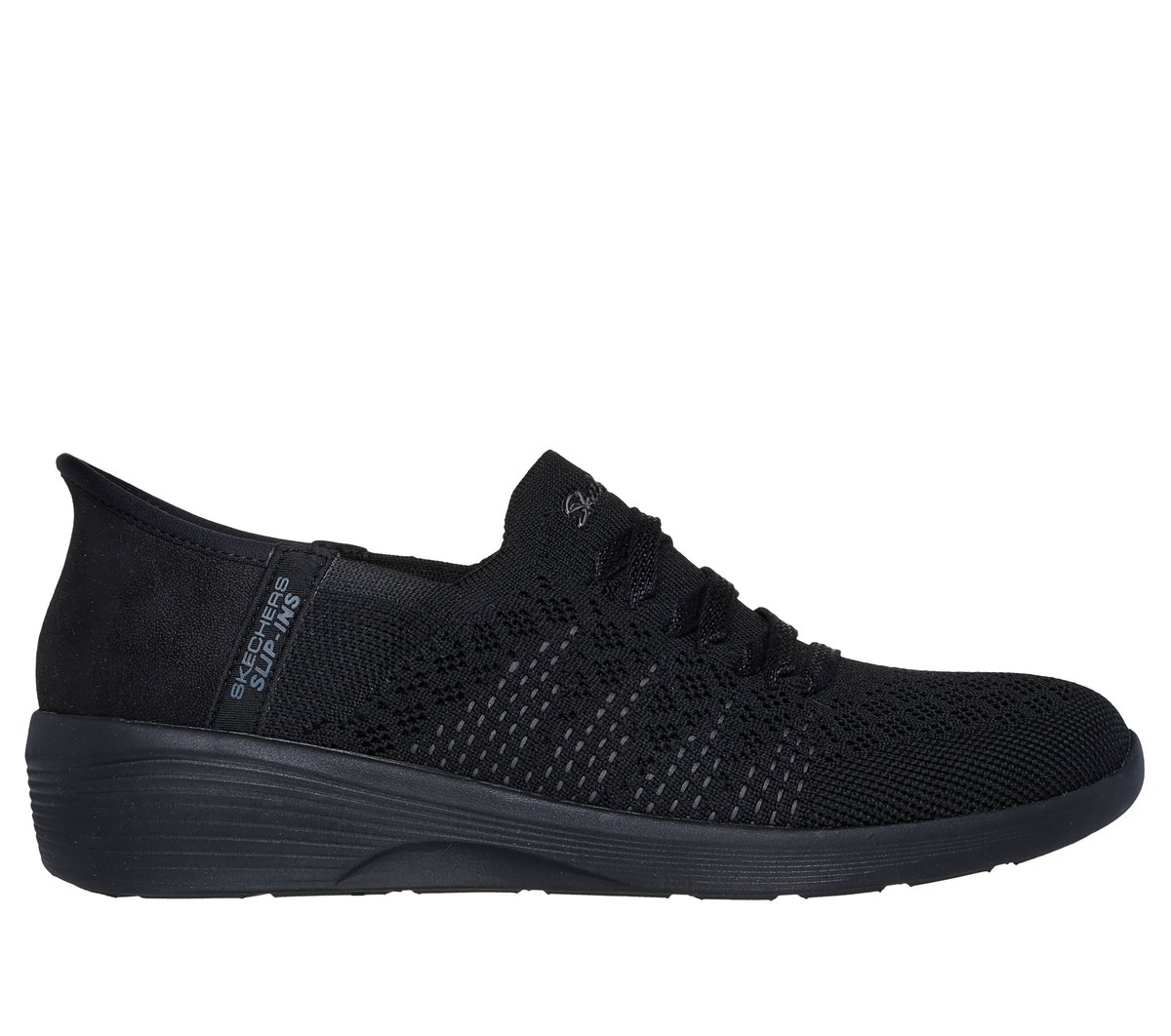 Skechers Slip-ins: Arya - Swiftly en Negro, talla 35, Vegan