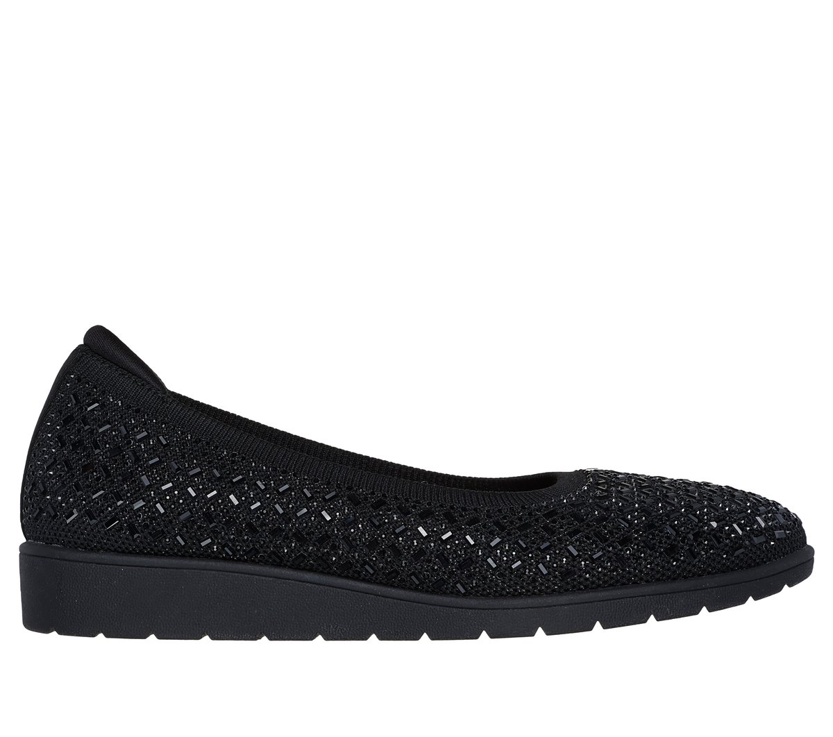 Skechers Cleo Flex Wedge - Flipside Chaussures Moyen Width en Noir, Pointure 41, Vegan