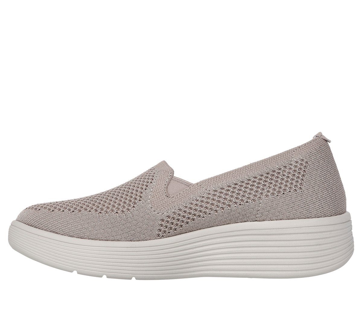 Skechers Relaxed Fit: Arch Fit Laguna - Adore Her Chaussures Moyen Width en Taupe, Vegan, Lavable en machine