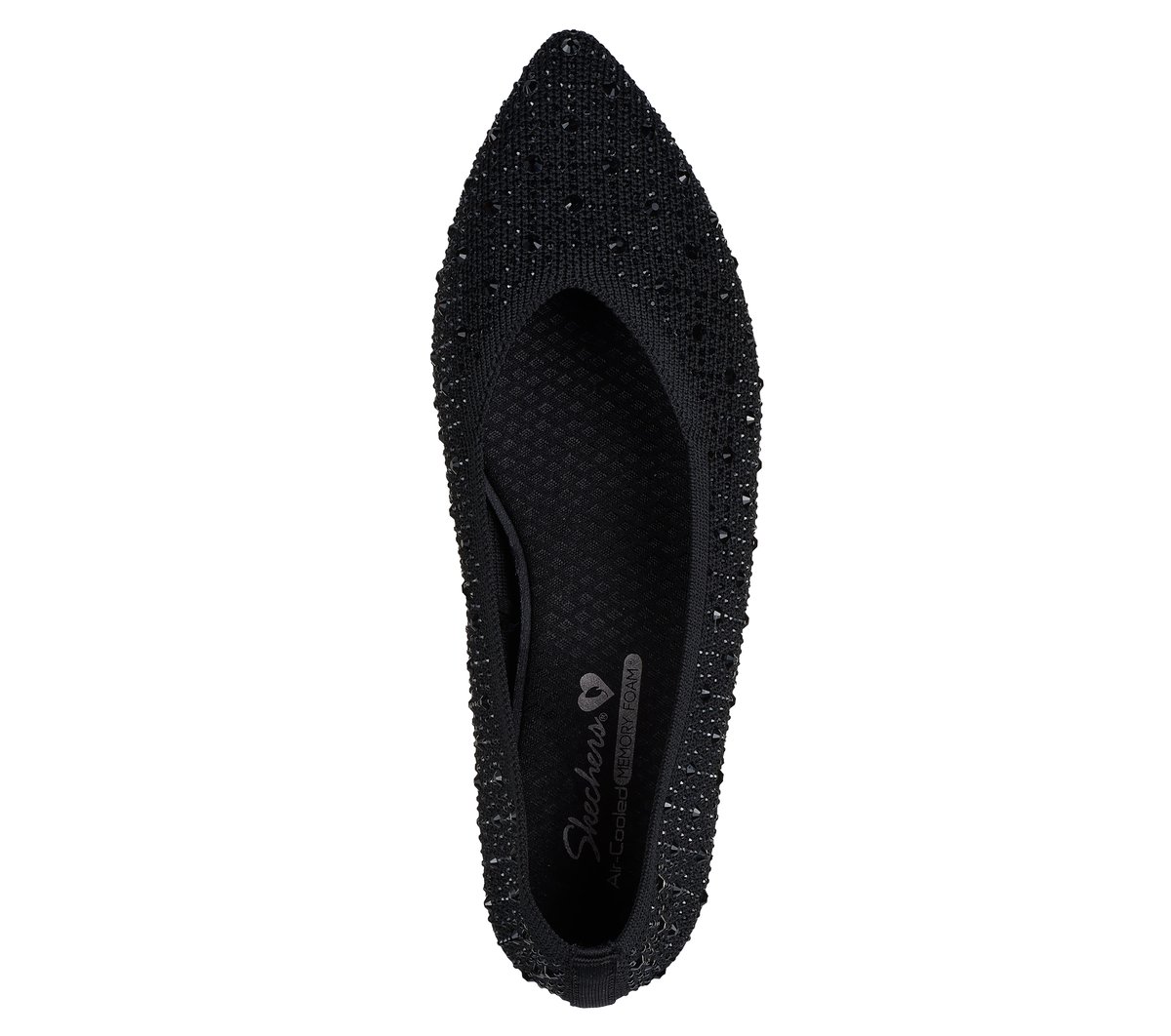 Skechers Cleo Point - Gleam N' Glow Chaussures Moyen Width en Noir, Vegan