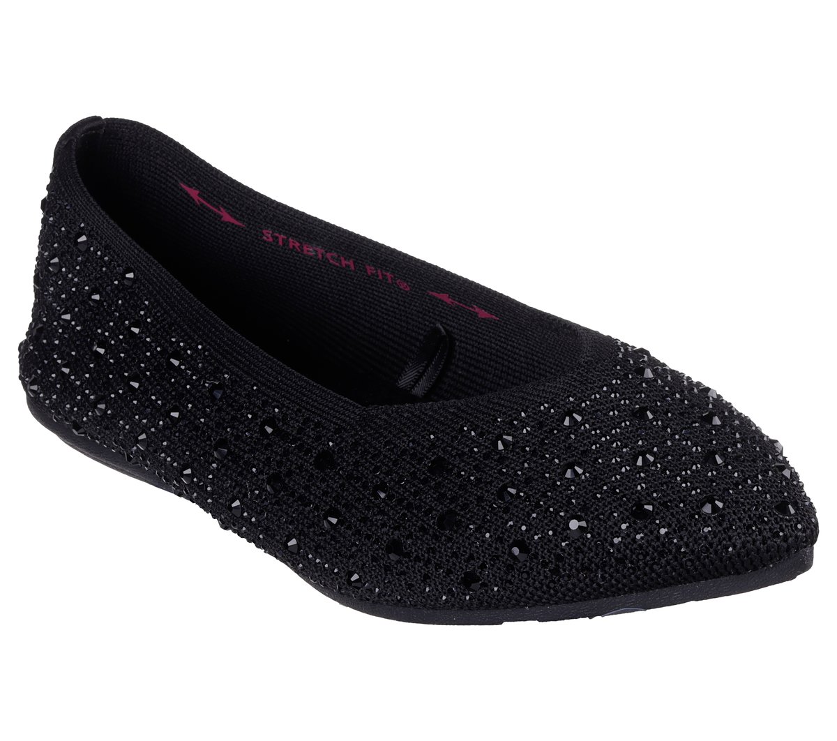 Skechers Cleo Point - Gleam N' Glow Chaussures Moyen Width en Noir, Vegan