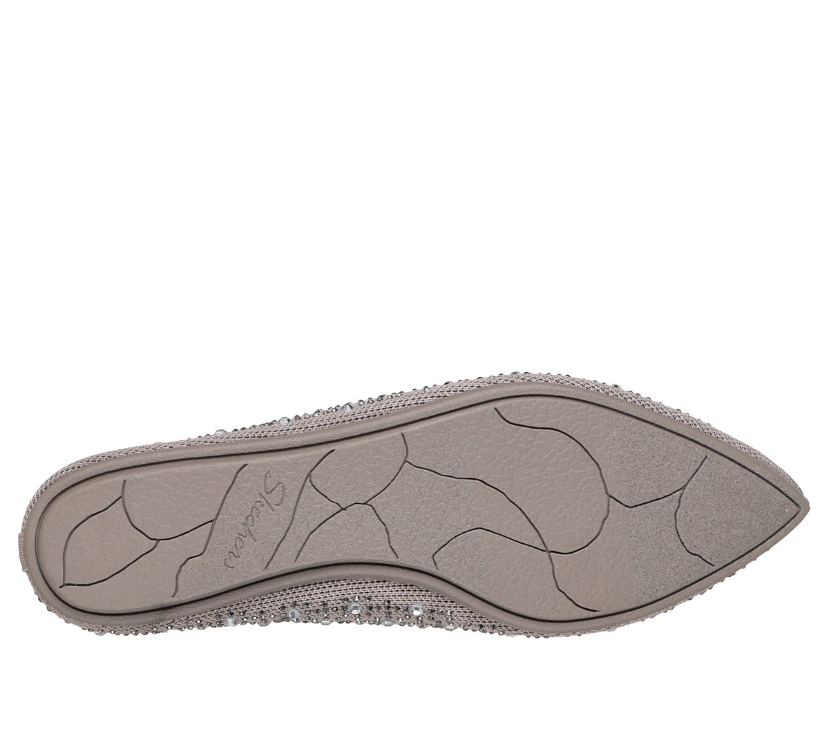 Skechers Cleo Point - Gleam N' Glow Chaussures Moyen Width en Taupe, Vegan