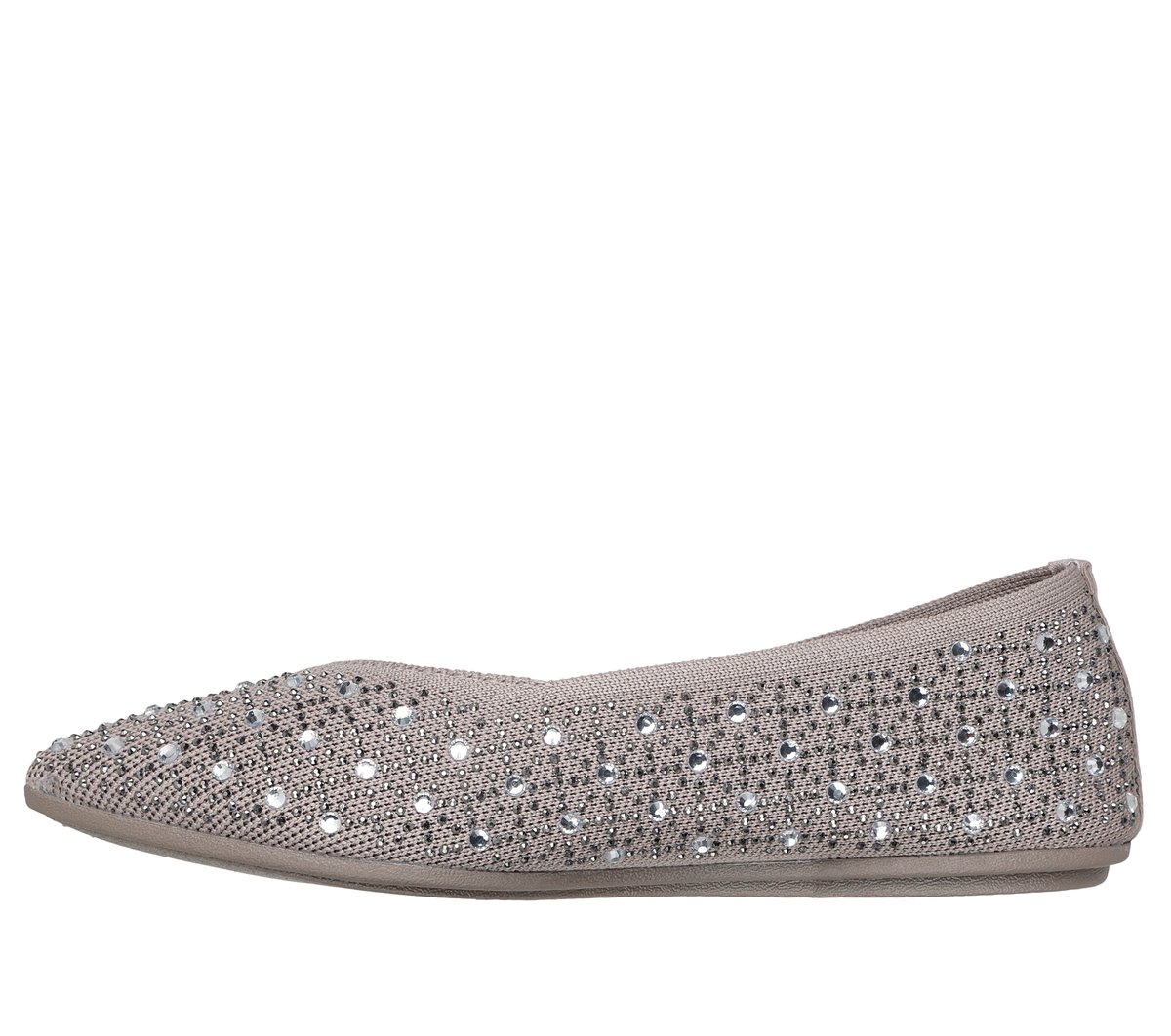 Skechers Cleo Point - Gleam N' Glow Chaussures Moyen Width en Taupe, Vegan