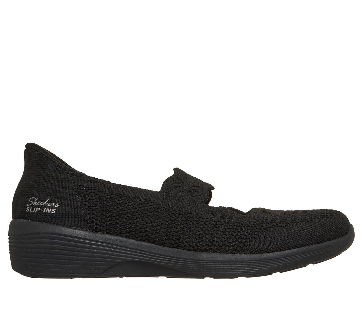 Skechers Slip-ins: Arya - Subtle Gleam en Negro, talla 35, Vegan