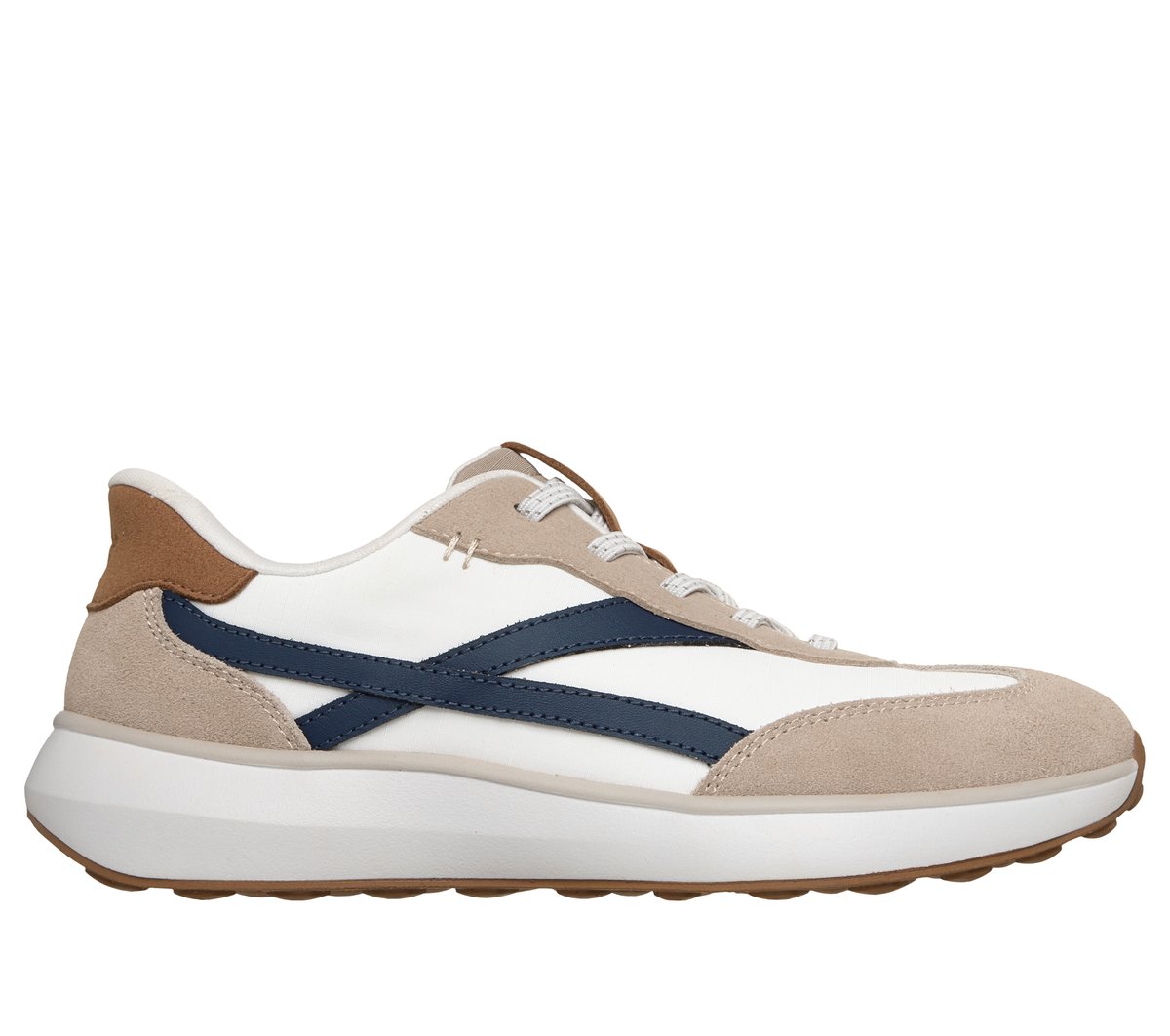 Skechers Slip-ins: Montecito en Blanco/Navy, talla 37.5