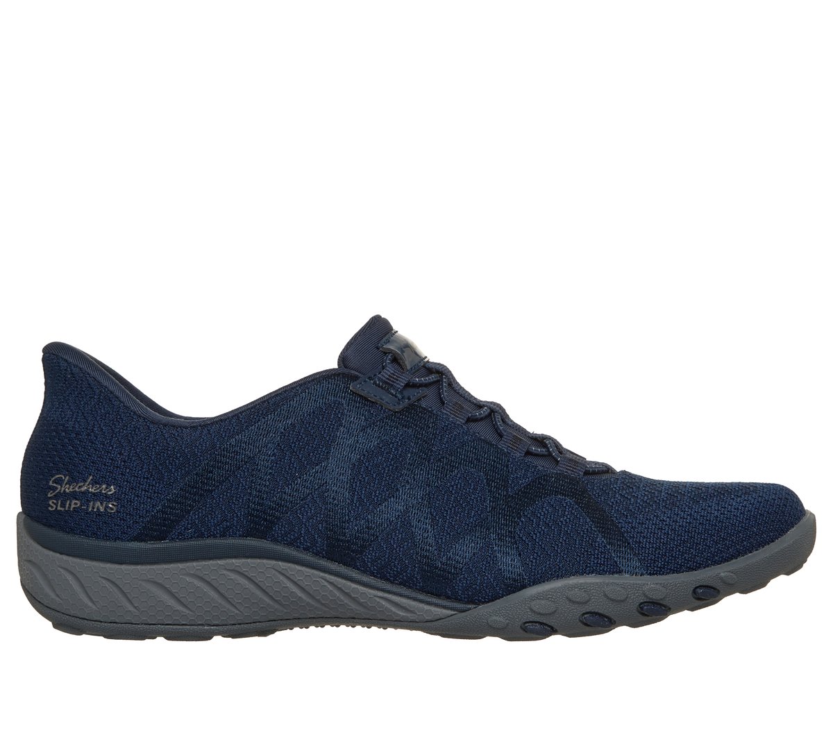 Skechers Slip-ins Relaxed Fit: Breathe-Easy - Eter-Knity en Navy, talla 41, Vegan