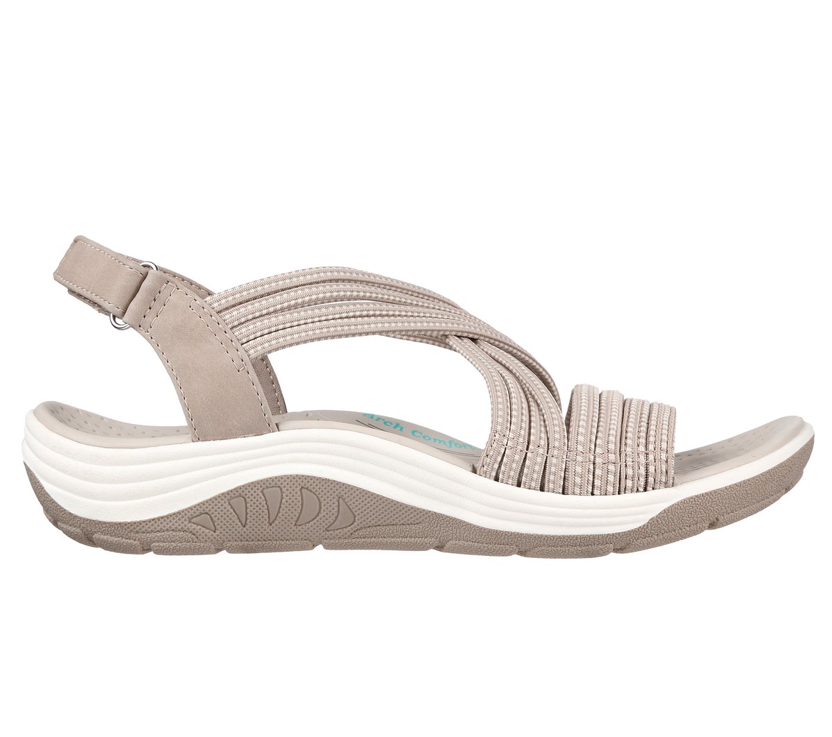 Skechers Reggae Cup - Independence en Taupe/Natural, talla 35, Vegan