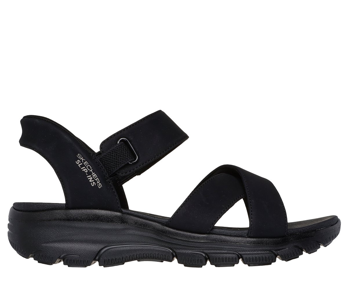 Skechers Slip-ins Relaxed Fit: Easy Going - Somewhere Sunny en Negro, talla 36.5, Vegan
