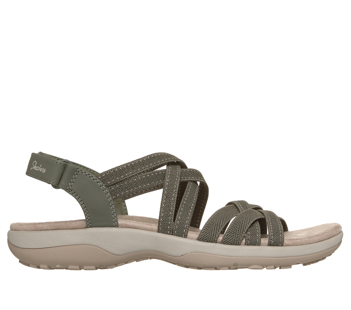 Skechers Reggae Slim - Summer Getaway en Oliva, talla 36, Vegan