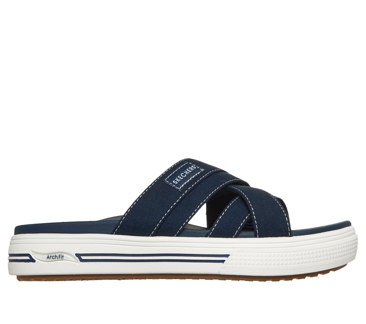 Skechers ŽEny Arch Fit Arcade SandáLy - Daylily V Tmave Modrá, Velikost 35, Vegan, Pratelné V PračCe-image