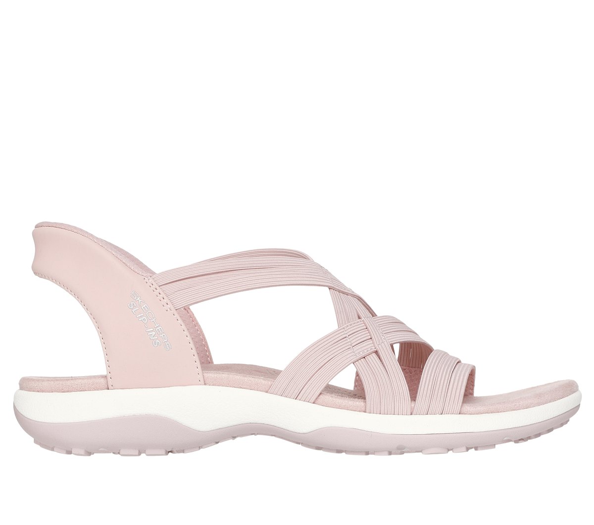 Skechers Slip-ins: Reggae Slim - Simply Stretchy! en Blush, talla 35, Vegan