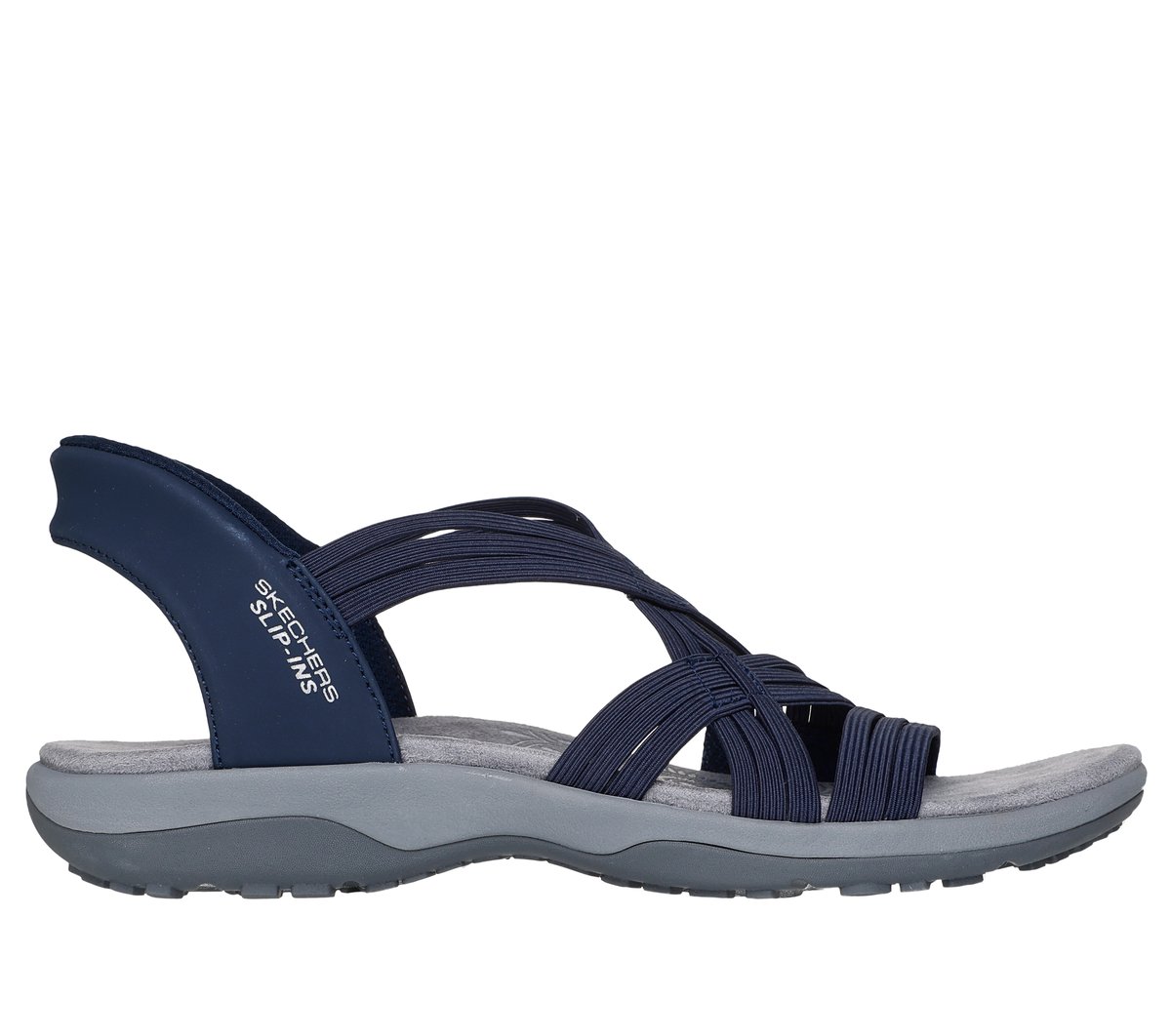 Skechers Slip-ins: Reggae Slim - Simply Stretchy! en Navy, talla 35, Vegan