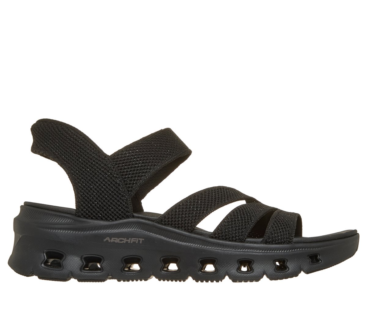 Skechers Slip-ins: Arch Fit Glide-Step Pro Sandal - Ace en Negro, talla 38, Vegan
