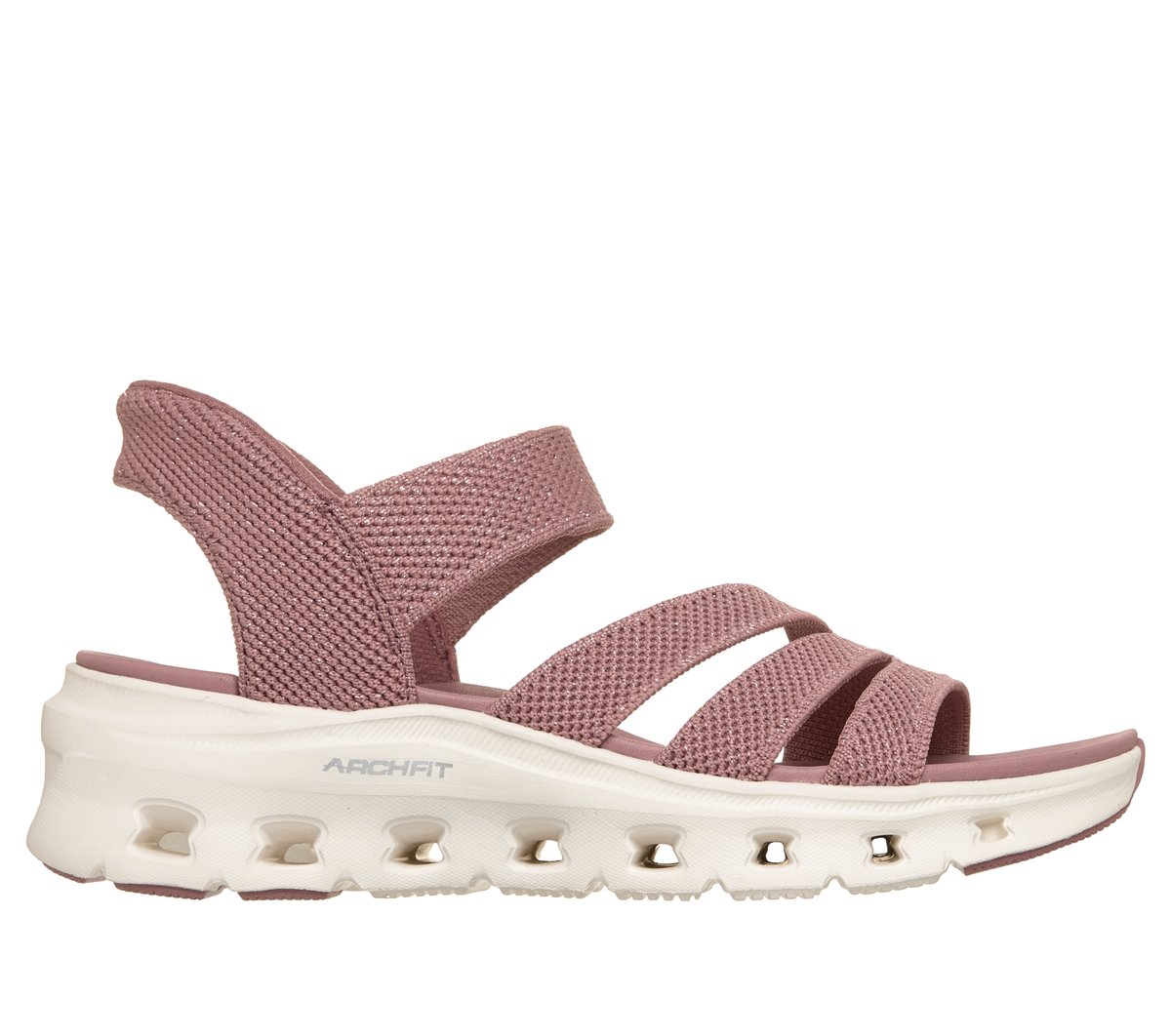 Skechers Slip-ins: Arch Fit Glide-Step Pro Sandal - Ace en Dark Rose, talla 41, Vegan