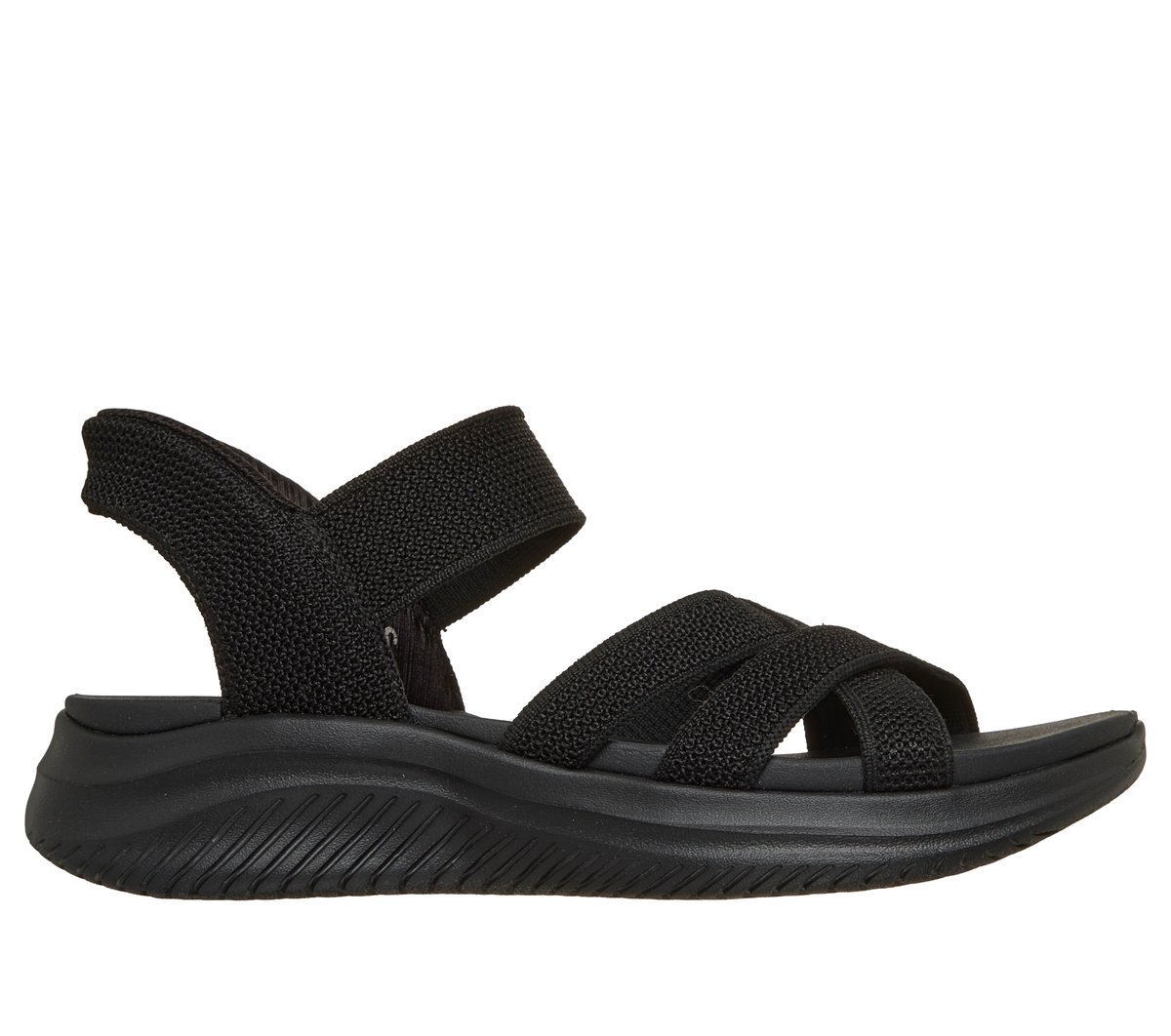 Skechers Slip-ins: Ultra Flex 3.0 Sandal - Forever Better en Negro, talla 35, Vegan